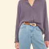 Silver Ostrich x Xirena Terra Suede White Belt - Image 3