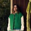 Green Chalk Varsity Jacket - Image 2