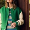 Green Chalk Varsity Jacket - Image 4