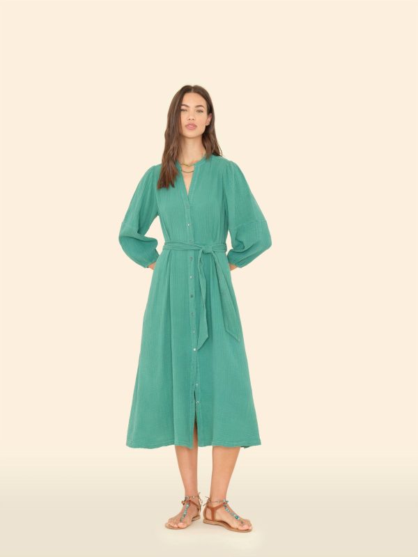 Bottle Green Selene Dress
