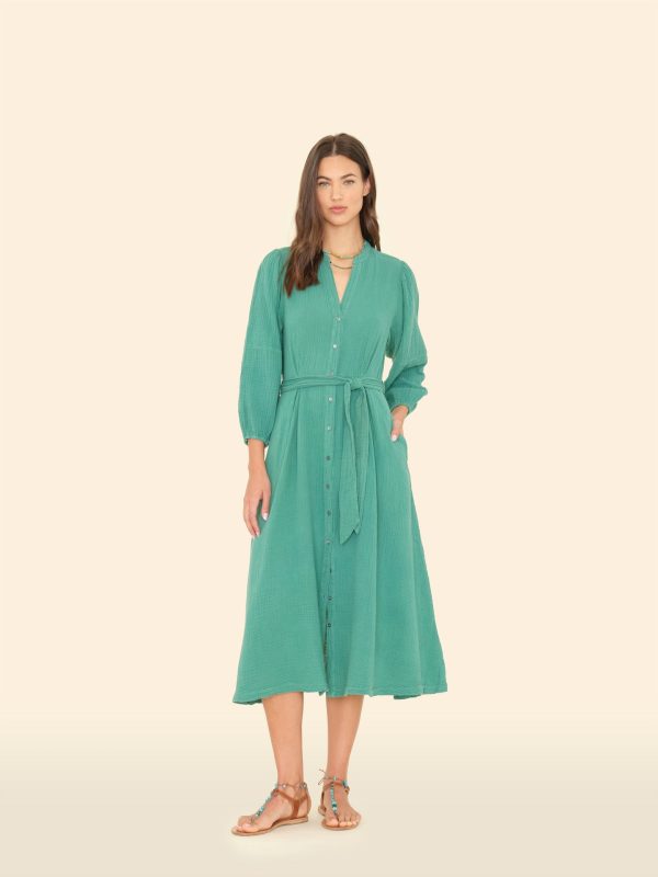 Bottle Green Selene Dress - Image 3