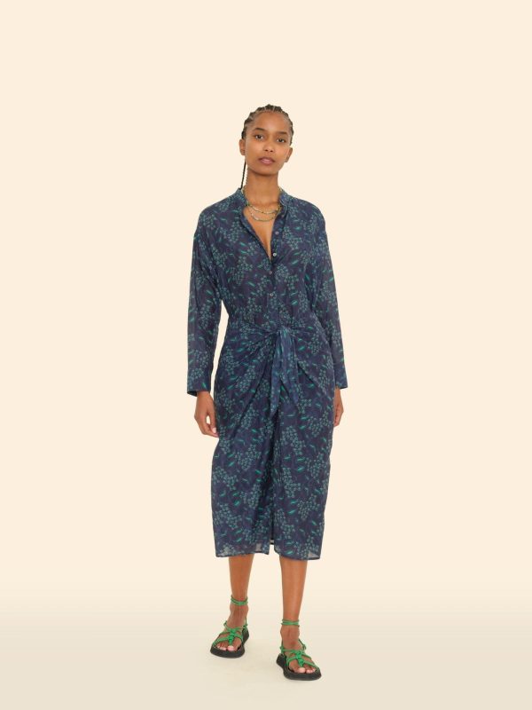 Navy Green Alana Dress - Image 3