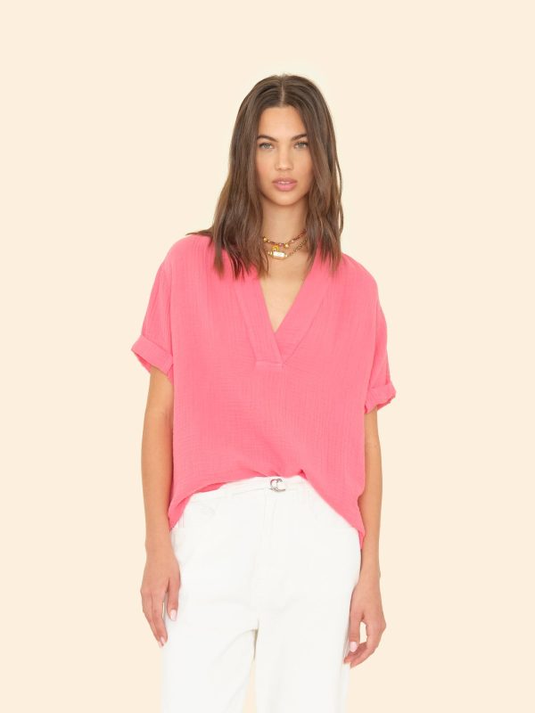 Sunset Coral Avery Top