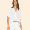 White Ansel Gauze Top