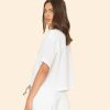 White Ansel Gauze Top - Image 3