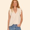 Oysterette Bex Gauze Top