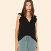 Black Bex Gauze Top