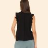Black Bex Gauze Top - Image 3