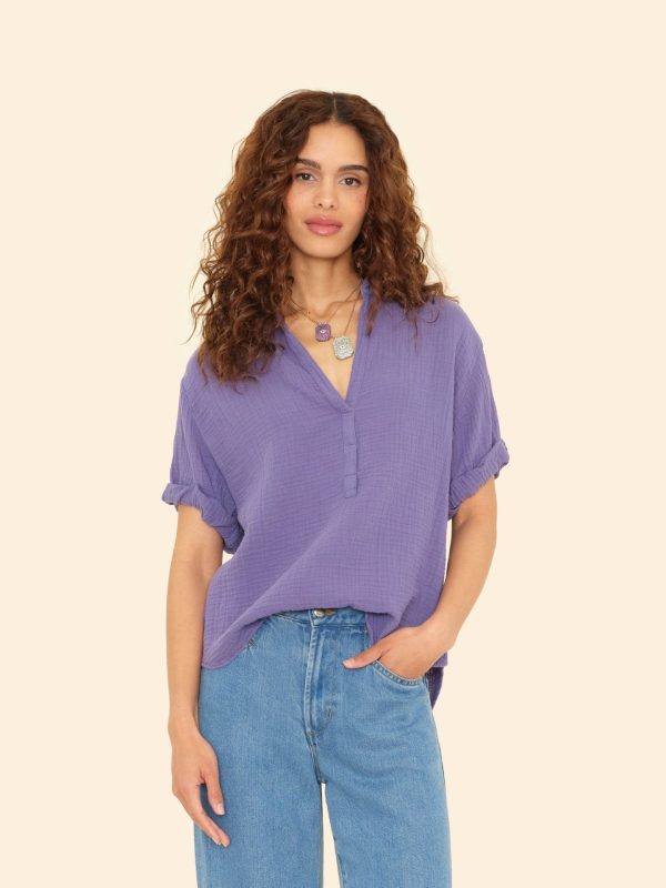 Skipper Blue Cruz Top