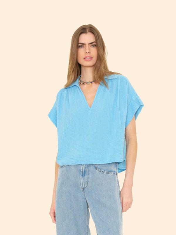 Atlas Blue Reggie Top
