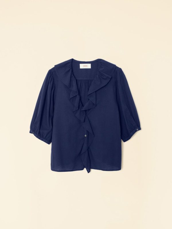 Navy Caspia Top