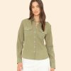 Dark Seagrass Phoebe Shirt