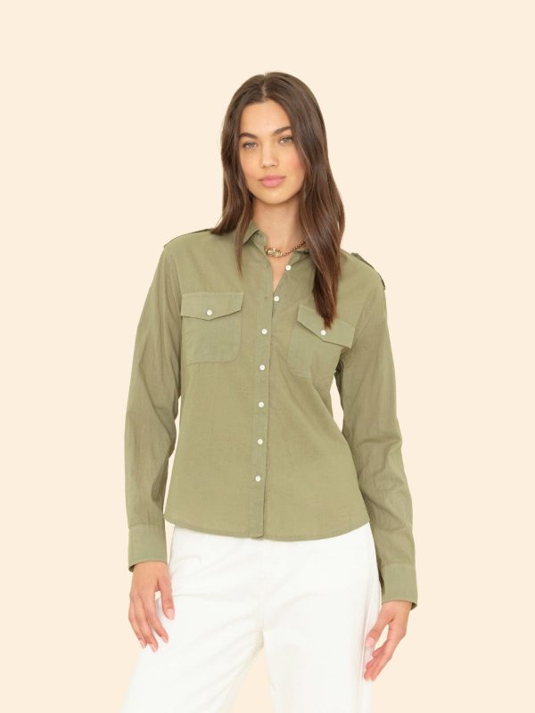 Dark Seagrass Phoebe Shirt