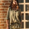 Dark Seagrass Phoebe Shirt - Image 2