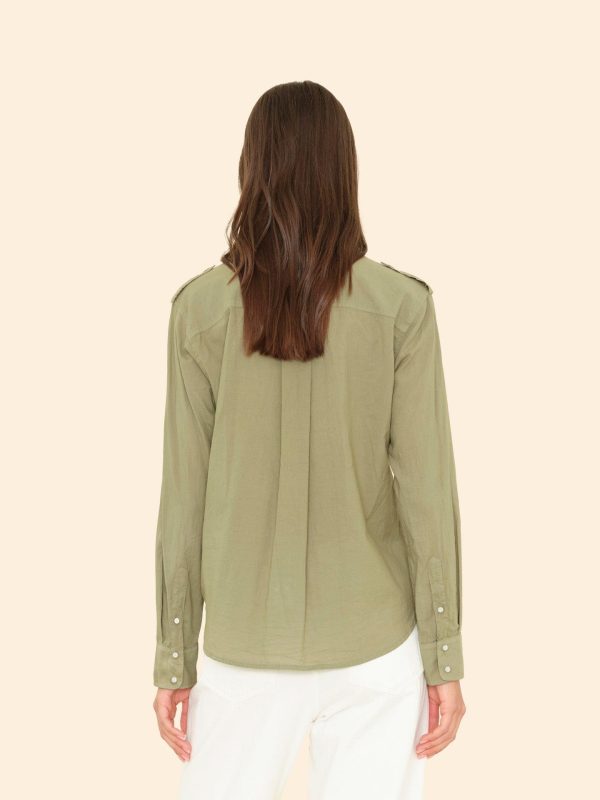 Dark Seagrass Phoebe Shirt - Image 3