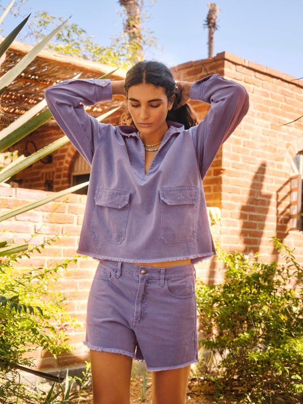 Pigment Skipper Reece Denim Top - Image 4