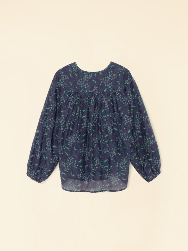 Navy Green Felice Top - Image 6