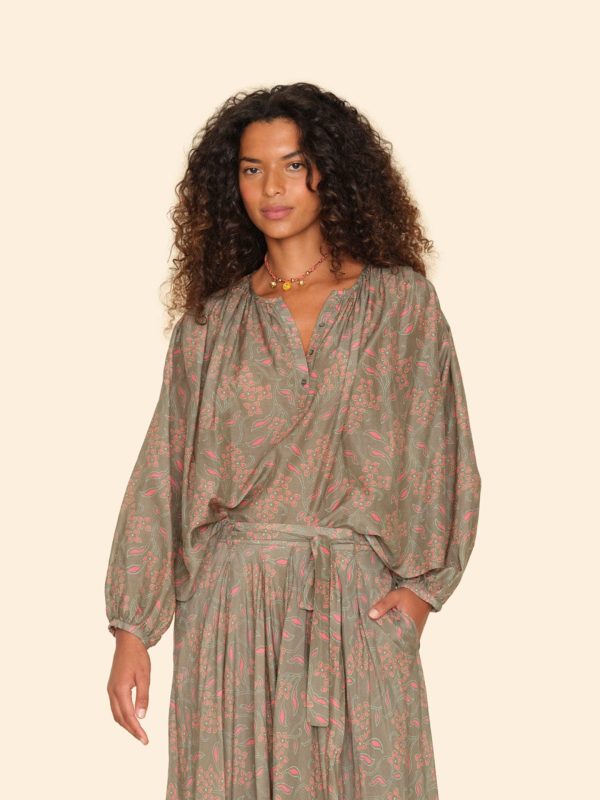Olive Coral Felice Top