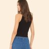 Black Arynn Wide Rib Tank Top - Image 2