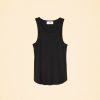 Black Arynn Wide Rib Tank Top - Image 4