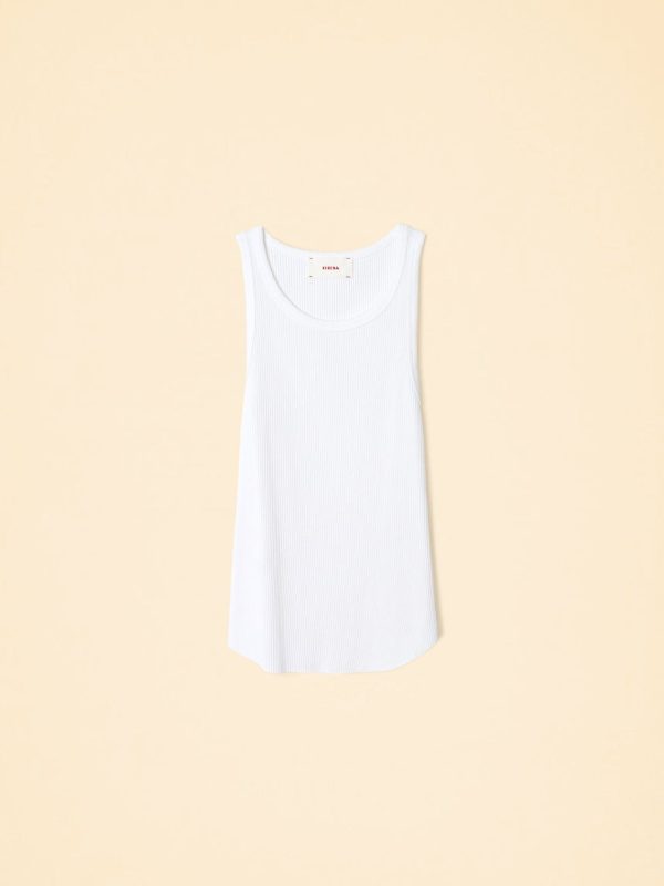 White Arynn Wide Rib Tank Top - Image 5
