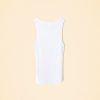 White Arynn Wide Rib Tank Top - Image 6