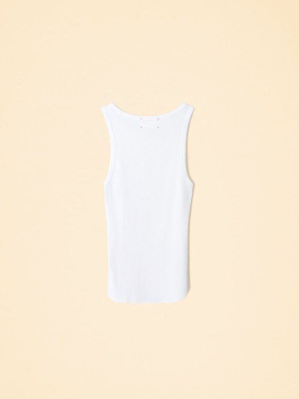 White Arynn Wide Rib Tank Top - Image 6