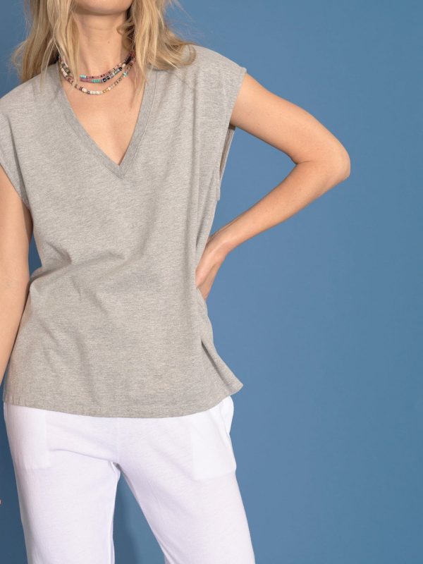 Heather Grey Dax Tee - Image 4