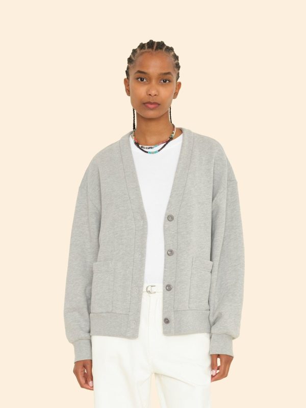Heather Grey Benny Cardigan