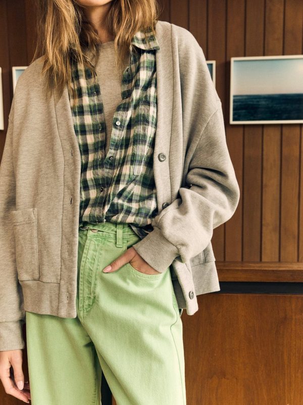 Heather Grey Benny Cardigan - Image 2