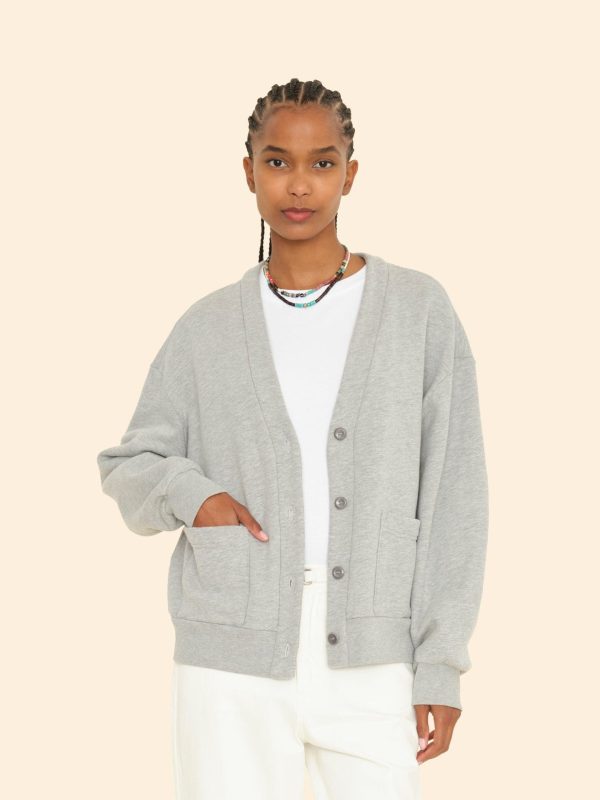 Heather Grey Benny Cardigan - Image 4