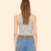 Heather Grey Arynn Fine Rib Tank Top - Image 2