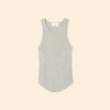 Heather Grey Arynn Fine Rib Tank Top - Image 4