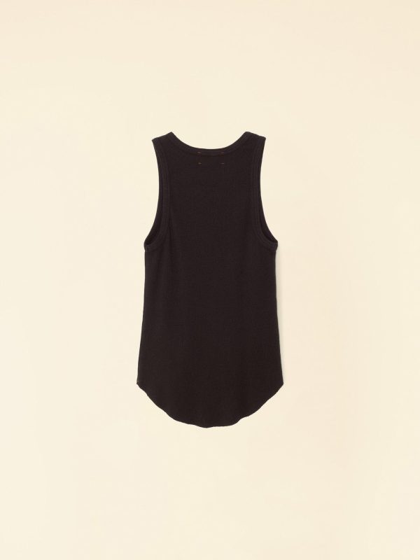 True Black Arynn Fine Rib Tank Top - Image 4