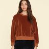 Brown Sugar Huxley Velour Sweatshirt