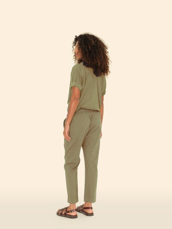 Dark Seagrass Draper Pant - Image 4