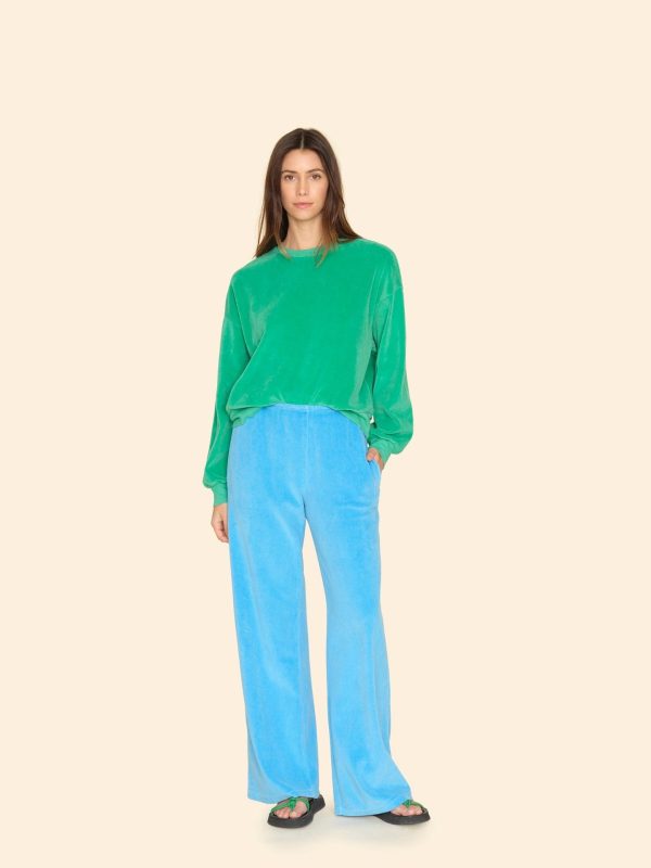Pier Blue Mavis Velour Sweatpant